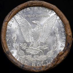 Full solid date 1889-p Uncirculated Morgan silver dollar roll, 20 coins