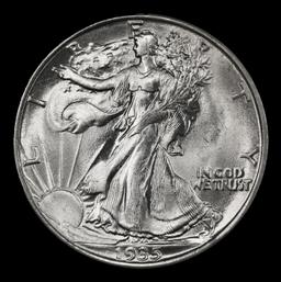 1935-d Walking Liberty Half Dollar Near Top Pop 50c ms66 SEGS