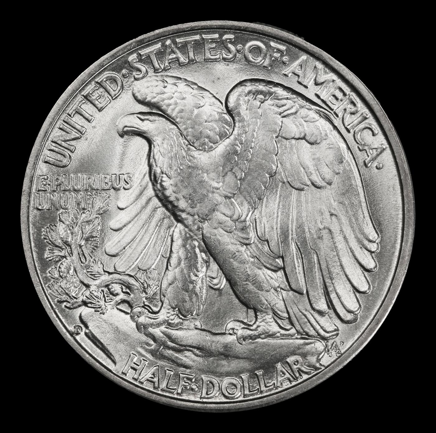 1935-d Walking Liberty Half Dollar Near Top Pop 50c ms66 SEGS