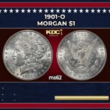 1901-o Morgan Dollar $1 Grades ms62