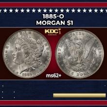 1885-o Morgan Dollar $1 Grades ms62+