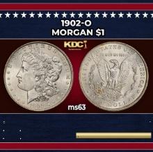 1902-o Morgan Dollar $1 Grades ms63
