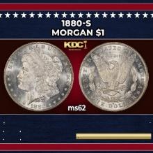1880-s Morgan Dollar $1 Grades ms62