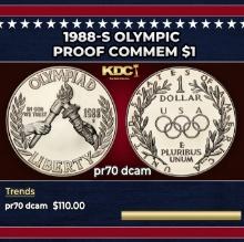 1988-s Olympic Proof Modern Commem Dollar $1 pr70 dcam SEGS
