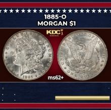 1885-o Morgan Dollar $1 Grades ms62+