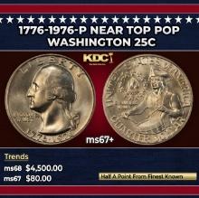 1776-1976-p Washington Quarter Near Top Pop 25c ms67+ SEGS