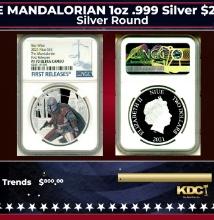 NGC NGC 2021 Star Wars THE MANDALORIAN 1oz .999 Silver $2  Niue Commerative Coin Proof pr70 dcam NGC