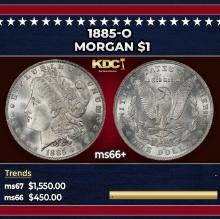 1885-o Morgan Dollar $1 ms66+ SEGS