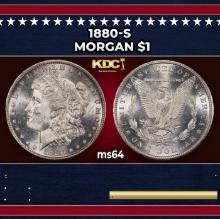 1880-s Morgan Dollar $1 Grades ms64