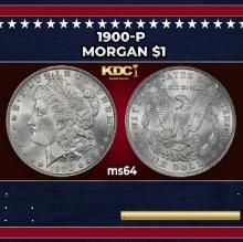 1900-p Morgan Dollar $1 Grades ms64