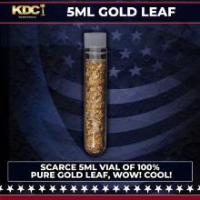 Scarce 5ml Vial of 100% Pure Gold Leaf. Wow! Cool!