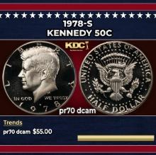 1978-s Proof Kennedy Half Dollar 50c pr70 dcam SEGS