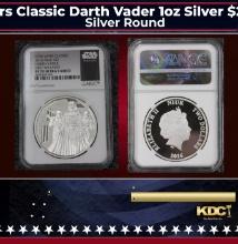 NGC NGC 2016 Star Wars Classic Darth Vader 1oz Silver $2 Australlian Tuvalu Proof pr70 dcam NGC Othe