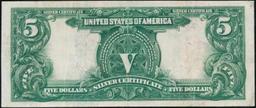 1899 $5 Large Size Silver Certificate Oncpapa Indian Chief  Grades xf Signatures Napier/McClung