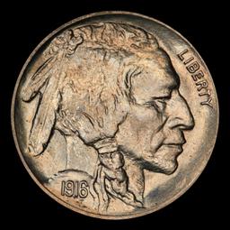 1916-p Buffalo Nickel 5c ms66+ SEGS