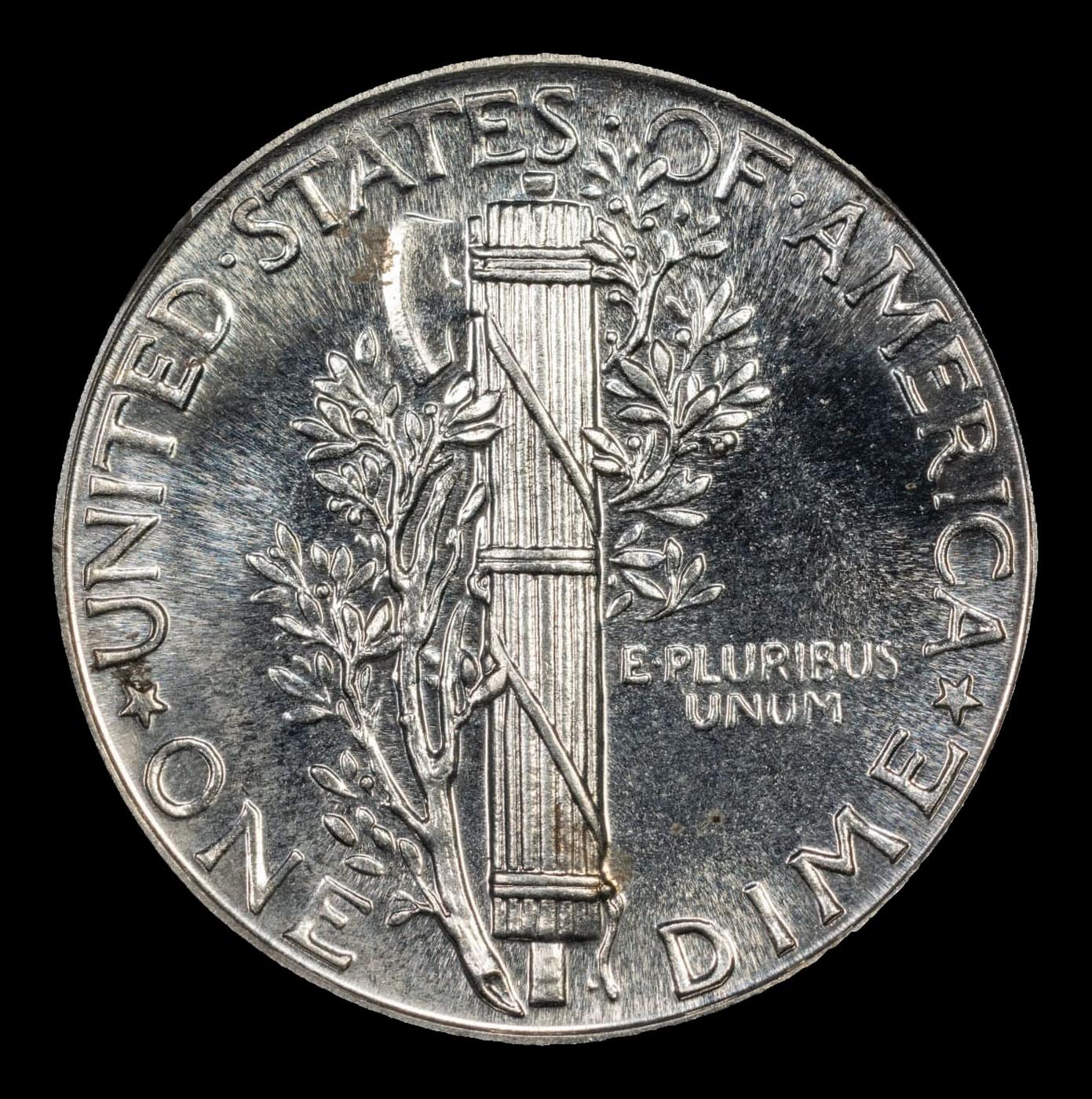 1942 Proof Mercury Dime TOP POP! 10c pr69 SEGS
