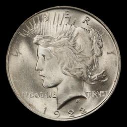 1922-p Peace Dollar $1 Grades ms65+