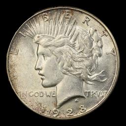 1928-s Peace Dollar $1 Grades ms62
