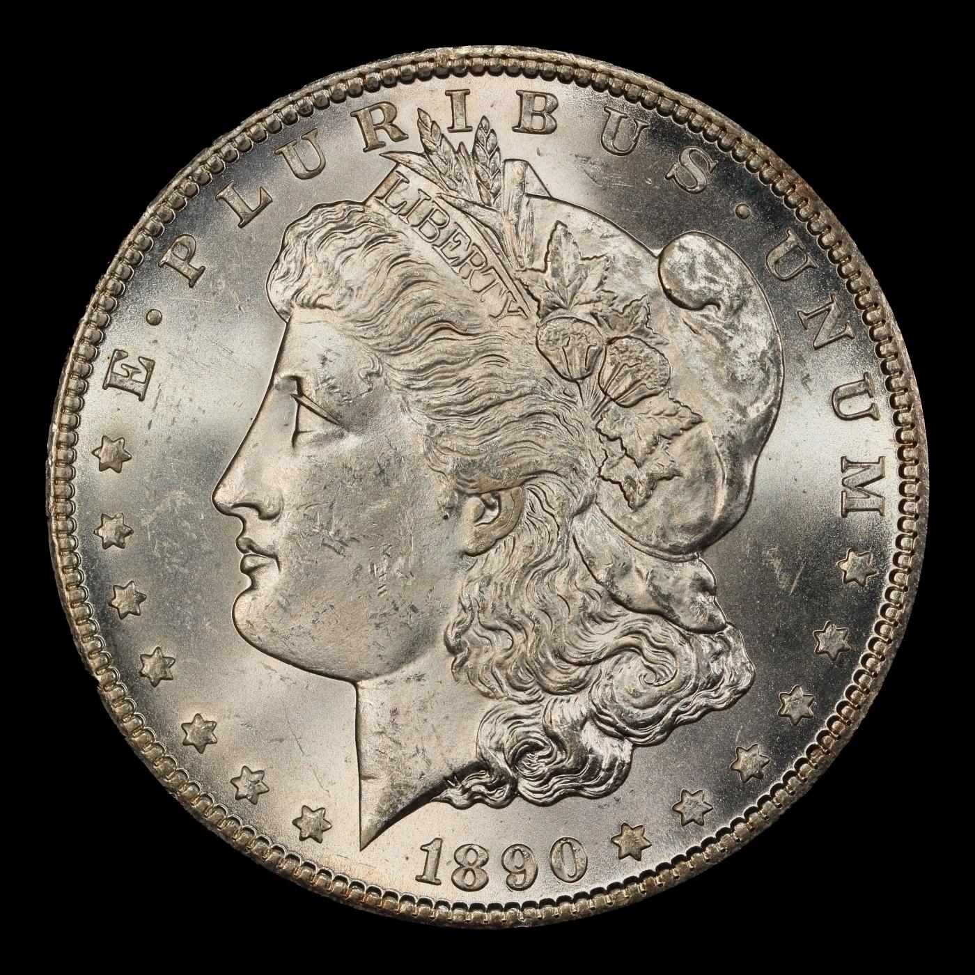 1890-cc Morgan Dollar $1 ms65+ SEGS