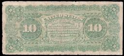 1886 $10 Red Seal Silver Certificate "Tombstone" FR-292  Grades vf20 Signatures Rosecrans/Hyatt