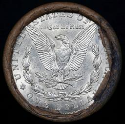 Full solid date 1921-p Uncirculated Morgan silver dollar roll, 20 coins
