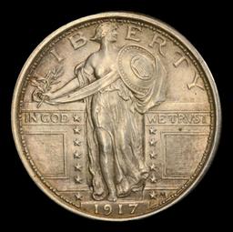 1917-p Ty I Standing Liberty Quarter 25c ms66+ fh SEGS