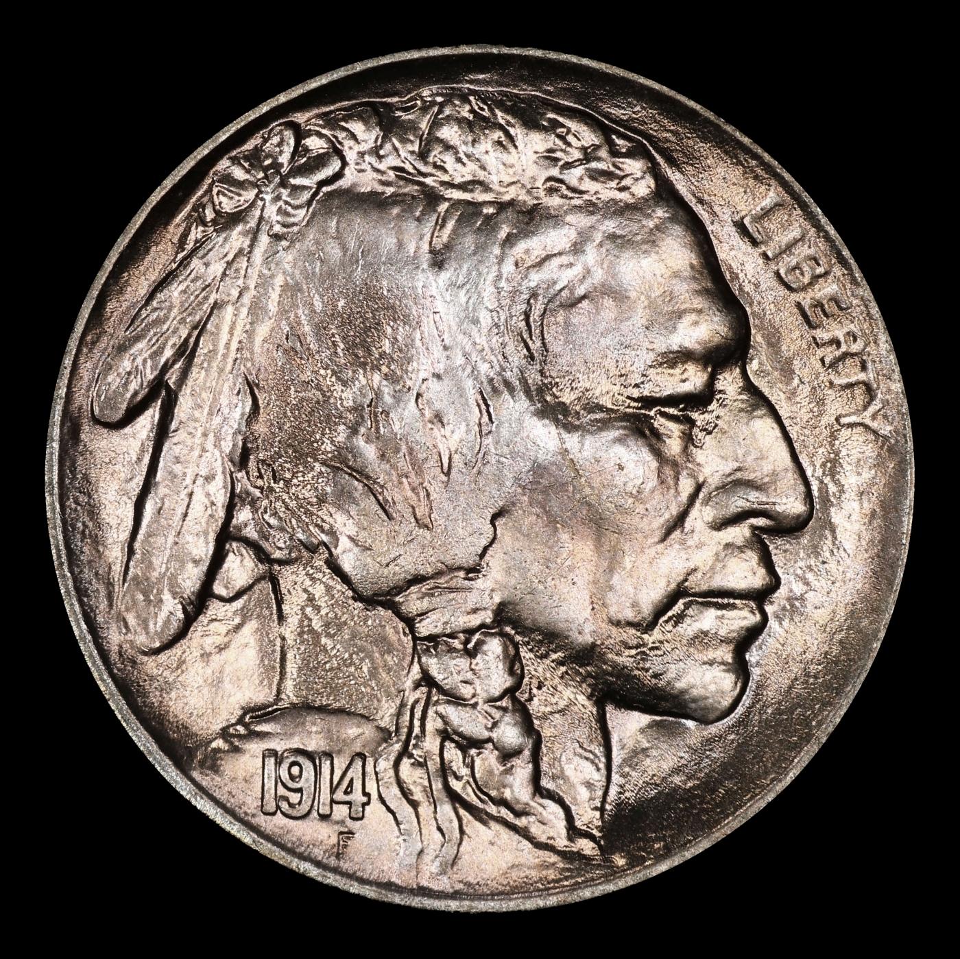 1914-p Buffalo Nickel Near Top Pop! 5c ms67 SEGS