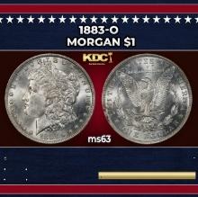 1883-o Morgan Dollar $1 Grades ms63