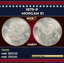 1879-p Morgan Dollar $1 Grades ms64+