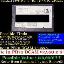 Original sealed box 5- 1977 United States Mint Proof Sets