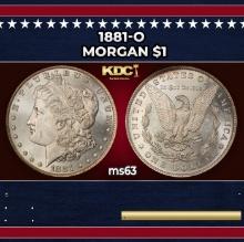 1881-o Morgan Dollar $1 Grades ms63