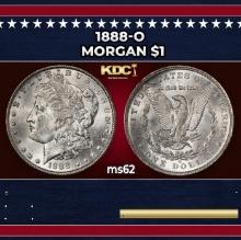 1888-o Morgan Dollar $1 Grades ms62