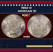 1902-o Morgan Dollar $1 Grades ms64