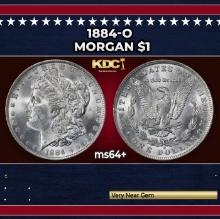 1884-o Morgan Dollar $1 Grades ms64+