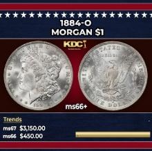 1884-o Morgan Dollar $1 ms66+ SEGS