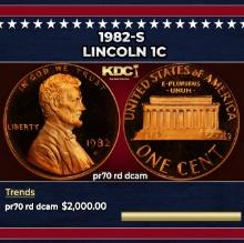1982-s Proof Lincoln Cent 1c pr70 rd dcam SEGS