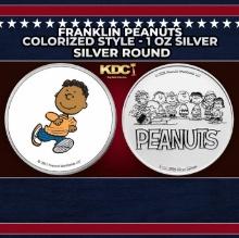 Franklin Peanuts Colorized Style - 1 oz Silver Round Round