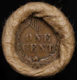 Lincoln Wheat Cent 1c Mixed Roll Orig Brandt McDonalds Wrapper, 1910-p end, Indian other end