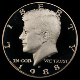 1988-s Proof Kennedy Half Dollar 50c pr70 dcam SEGS