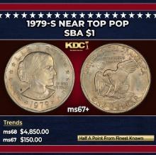 1979-s Susan B. Anthony Dollar Near Top Pop $1 ms67+ SEGS