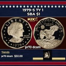 1979-s Ty 1 Proof Susan B. Anthony Dollar $1 pr70 dcam SEGS