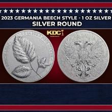 2023 Germania Beech Style - 1 oz Silver Round Round