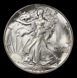 1943-p Walking Liberty Half Dollar 50c ms66+ SEGS