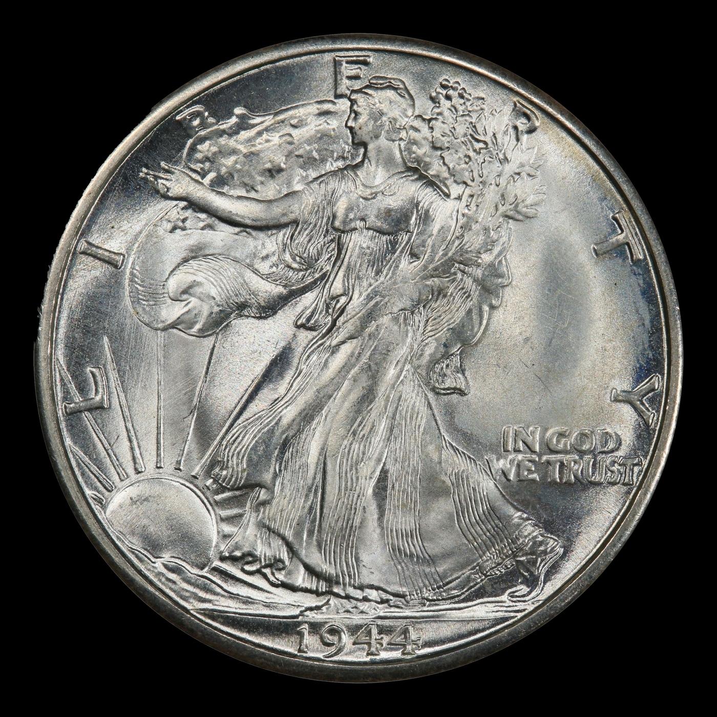 1944-d Walking Liberty Half Dollar 50c ms66+ SEGS