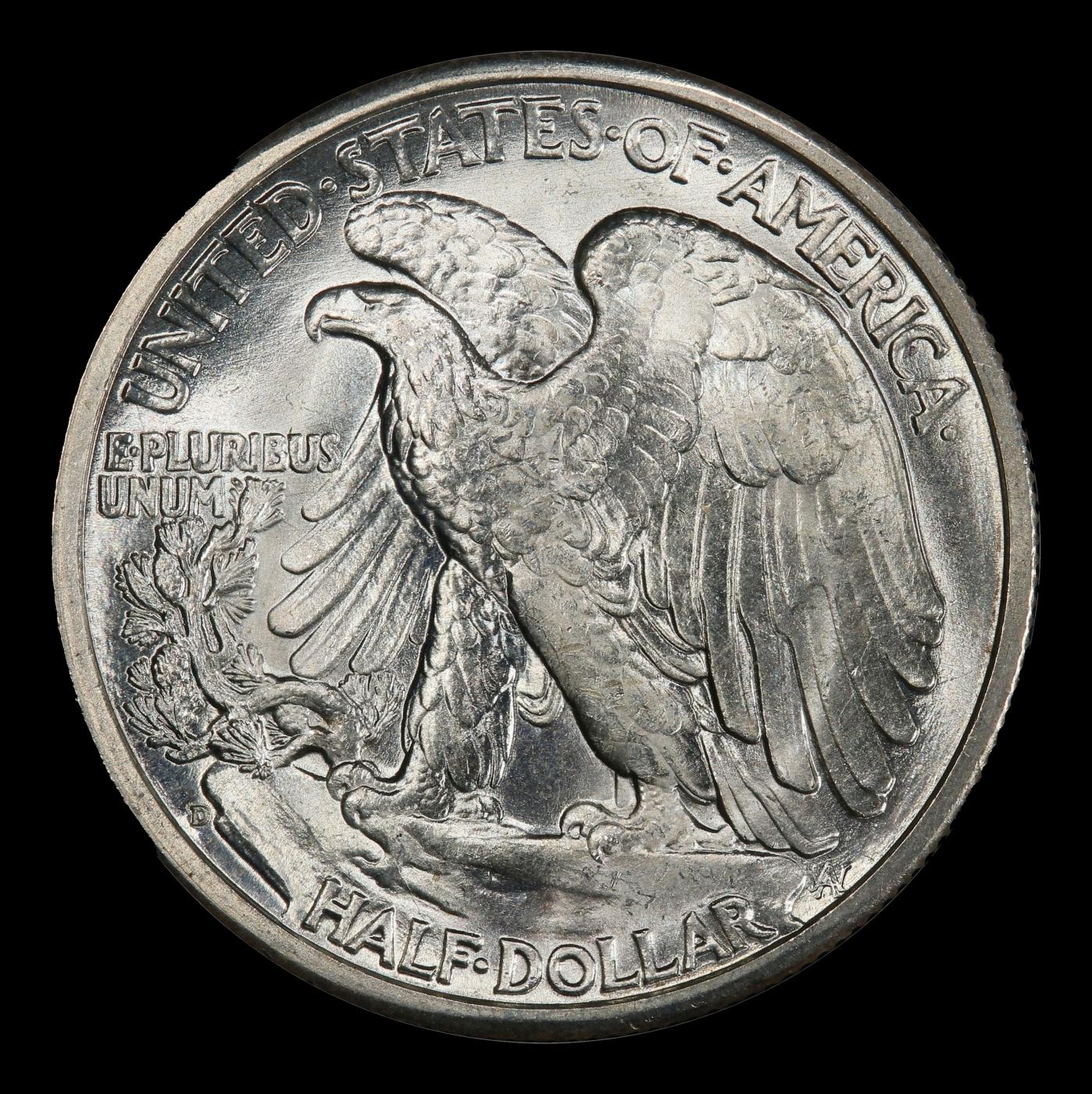 1944-d Walking Liberty Half Dollar 50c ms66+ SEGS