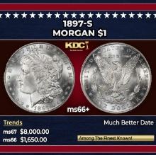 1897-s Morgan Dollar $1 ms66+ SEGS
