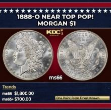 1888-o Morgan Dollar Near Top Pop! $1 ms66 SEGS