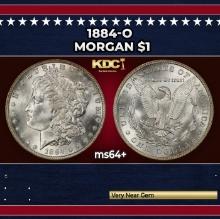 1884-o Morgan Dollar $1 Grades ms64+