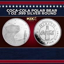 Coca-Cola Polar Bear 1 oz .999 Silver Round Round