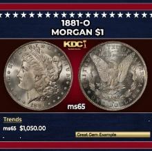 1881-o Morgan Dollar $1 ms65 SEGS